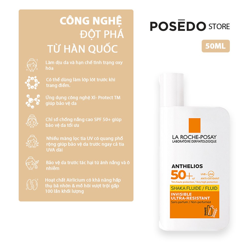 Kem chống nắng dạng sữa lỏng nhẹ Shaka La Roche Posay 50ml | BigBuy360 - bigbuy360.vn