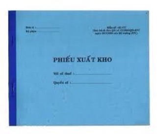 COMBO 2 QUYỂN -Phiếu xuất kho 13x19 cm