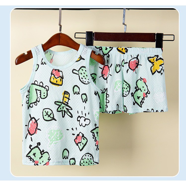 Bộ ba lỗ cotton tre pha giấy thông hơi điều hòa hàng Quảng Châu