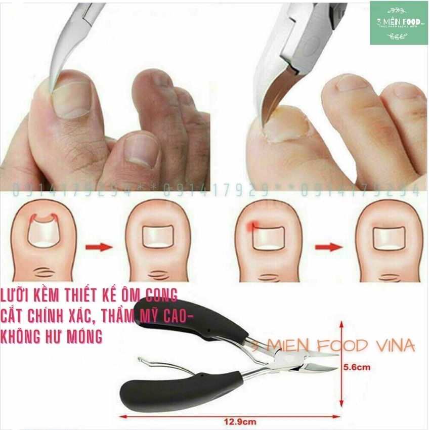[HCM]Kềm bấm móng chuyên dụng bằng thép không gỉ,bộ kềm cắt móng tay chân,sắc bén thiết kế mới,hiệu quả cao-3 miền food