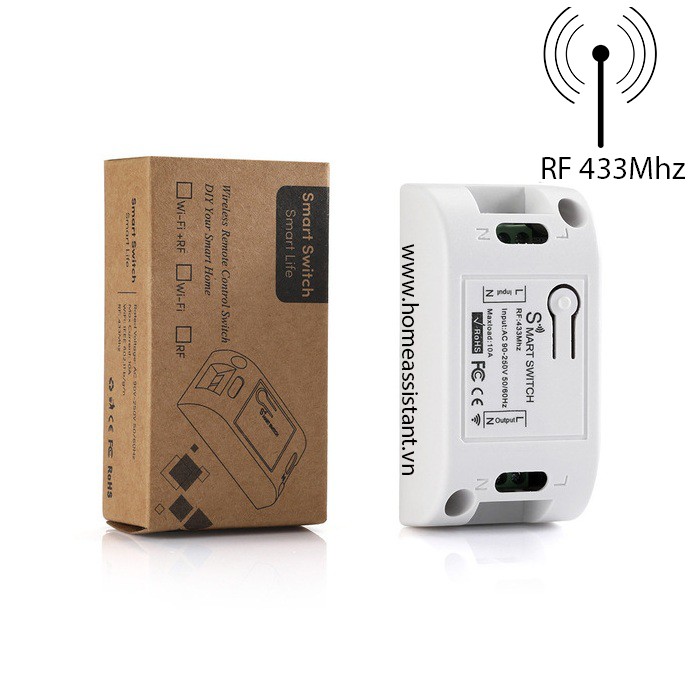 Công Tắc Điều Khiển Từ Xa Sóng RF 433Mhz RF01