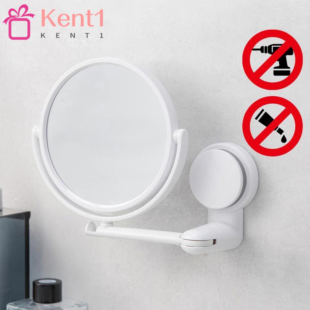 Gương Trang Điểm KENT1 Độ Nét Cao 360° Móc Treo Đồ Trang Điểm Dạng Xoay Có Giác Hút Chân Không Gắn Tường