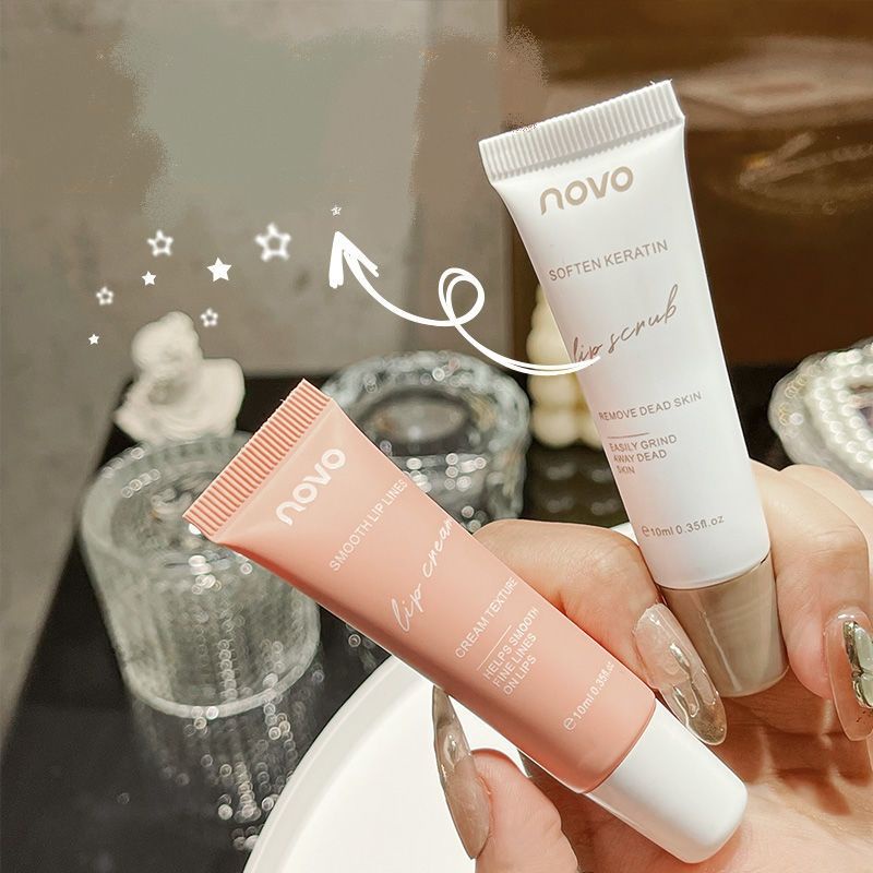 NOVO - Set dưỡng môi và tẩy tế bào chết môi Novo Ying Run Shu Lip Care Set