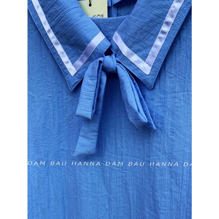 [HANNA SIZE 40-80KG] Đầm bầu công sở thiết kế cao cấp tùng đuôi cá dễ thương vải mềm mát ít nhăn có 2 túi bên sườn