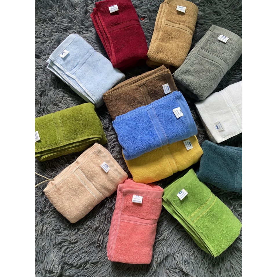 Khăn lau đầu 35x80cm 100% cotton siêu thấm hút, không sổ lông, không phai màu dùng cho gia đình, spa - salon, khách sạn
