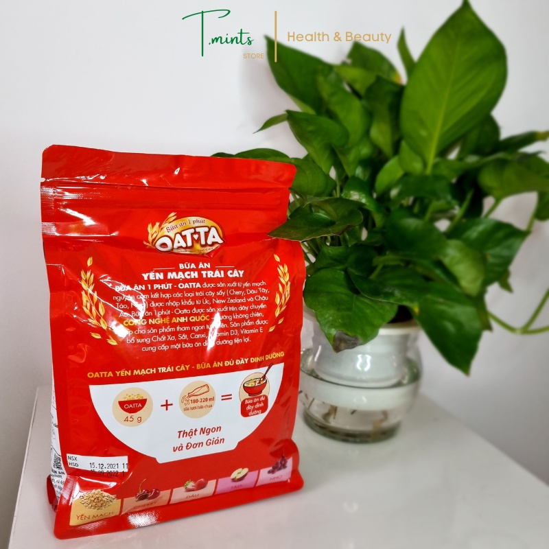 OATTA Yến mạch trái cây, ngũ cốc giảm cân, ăn kiêng, ăn sáng, bữa ăn 1 phút 800g