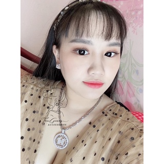 Dây chuyền xoắn lá + Mặt HER.MES 🤎