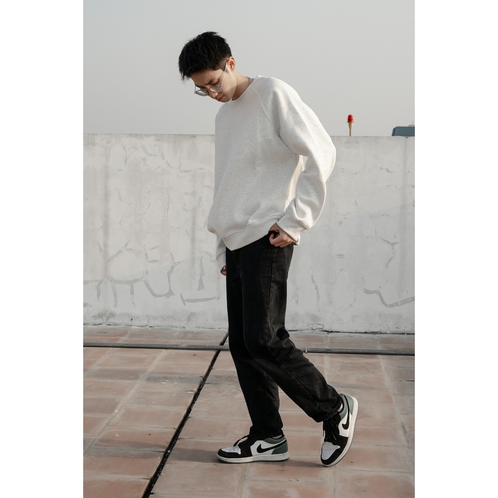Áo sweater FEAR OF GOD ESSENTIALS SS21 dài tay unisex TLS oversize thời trang nam nữ chất liệu nỉ bông form rộng