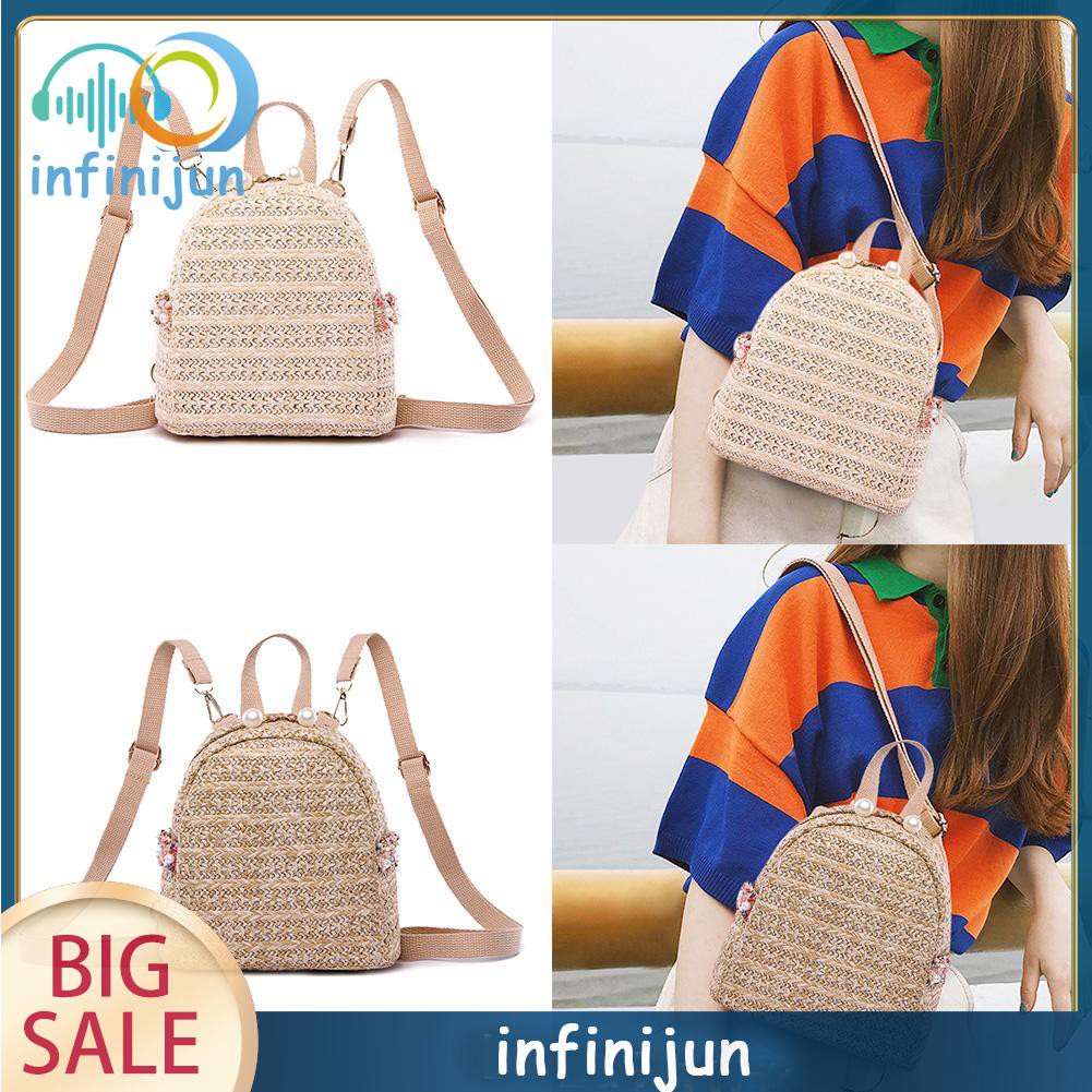 Ba Lô Đan Lát Mini Xinh Xắn Cho Nữ