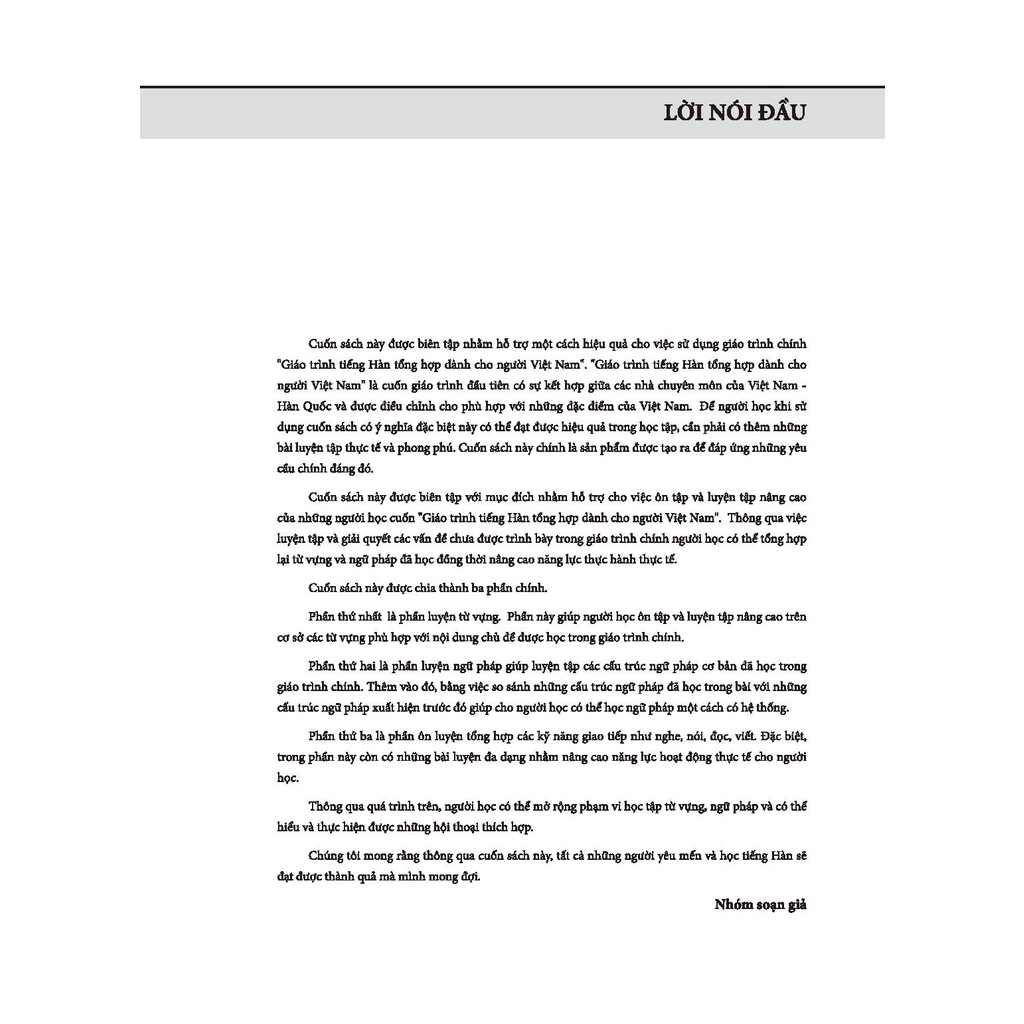 Sách Tiếng Hàn Tổng Hợp Dành Cho Người Việt Nam - Sách Bài Tập Sơ Cấp 2