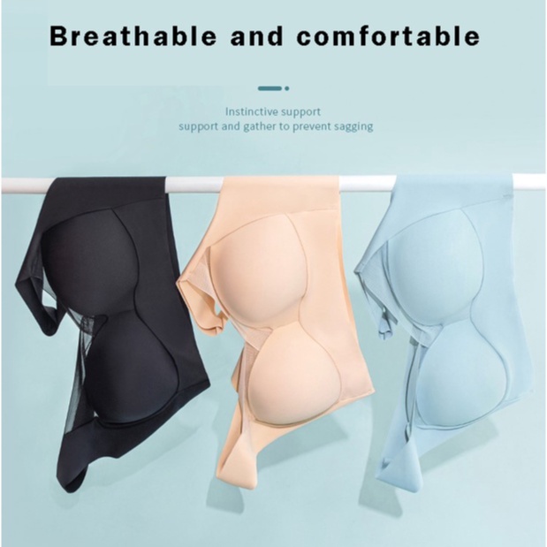 Áo Ngực Thể Thao Không Gọng Vải Lụa Lạnh Mỏng Cúp Ngực Cố Định Phong Cách Mới