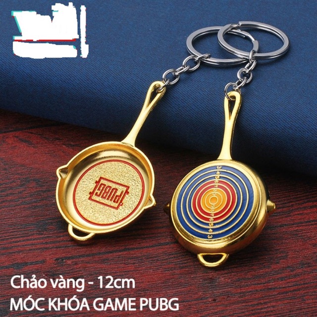 Móc Khóa Game PUBG - Chảo Target Vàng