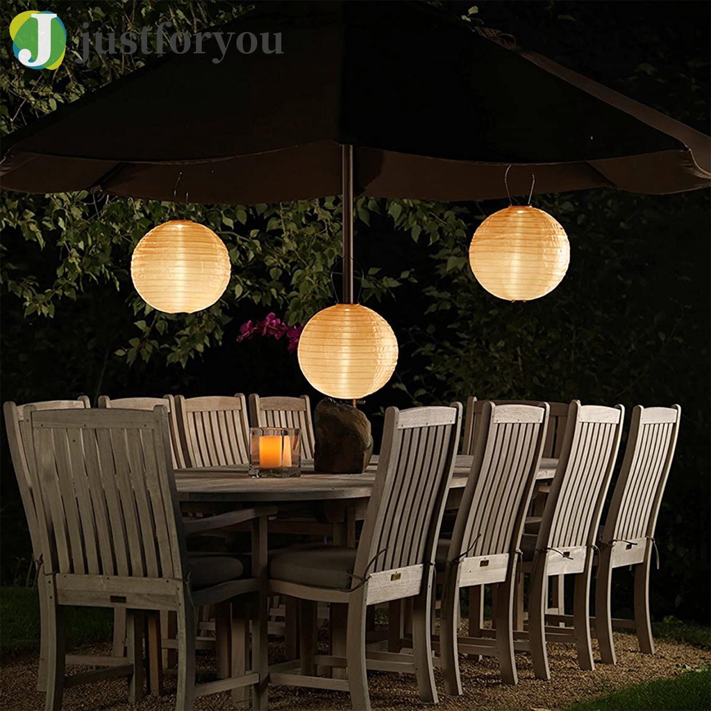 Bộ 2 Đèn Led Treo Trang Trí Sân Vườn Sử Dụng Năng Lượng Mặt Trời Chống Thấm Nước