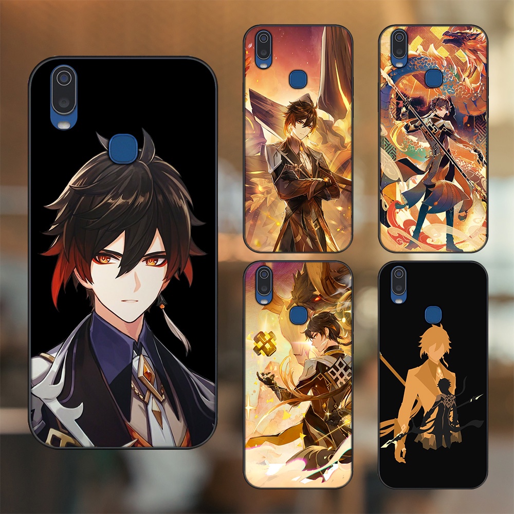 Ốp lưng Vivo Y11 viền đen in hình Zhongli Genshin Impact