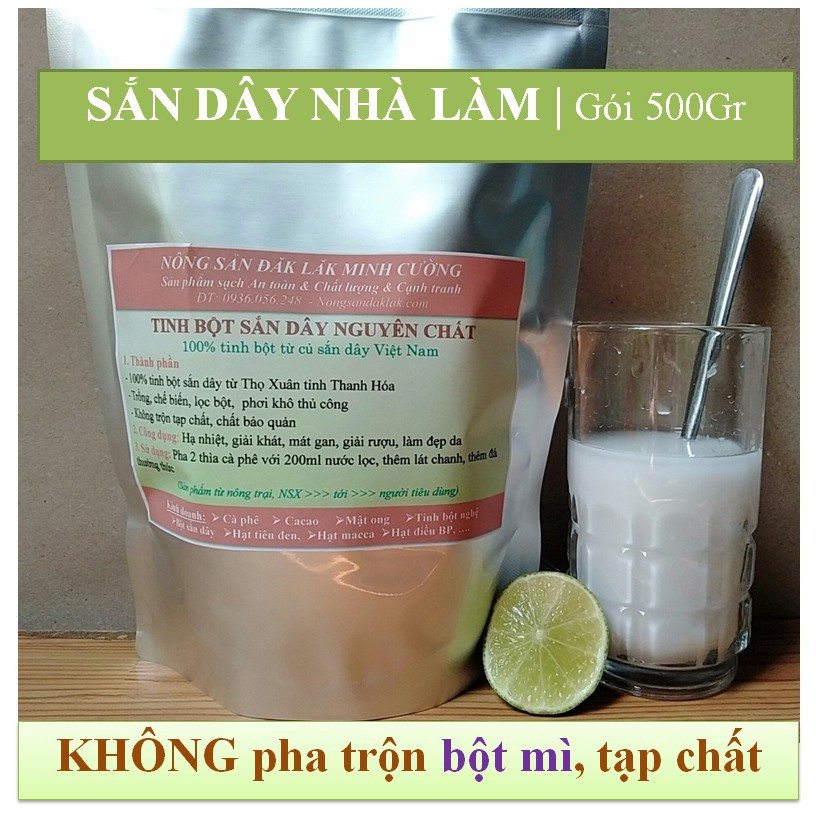 [500Gr] Bột sắn dây nguyên chất - Cam kết: Không pha trộn bột mì, tạp chất - Nhà làm thủ công ở Thanh Hóa