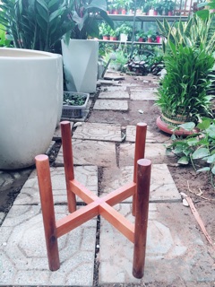 Kệ gỗ size chậu phi 25