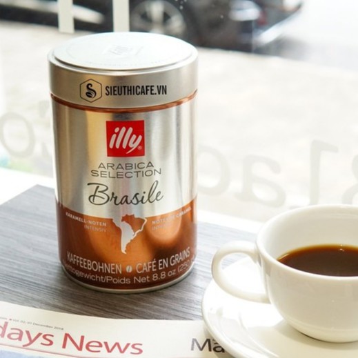 CÀ PHÊ HẠT ĐÃ RANG ILLY COFFEE ARABICA ORIGINAL BRASILE 250GR WHOLE BEAN