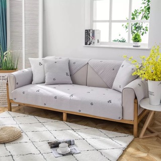 Bọc sofa cotton thêu mới 706 size 70*70cm
