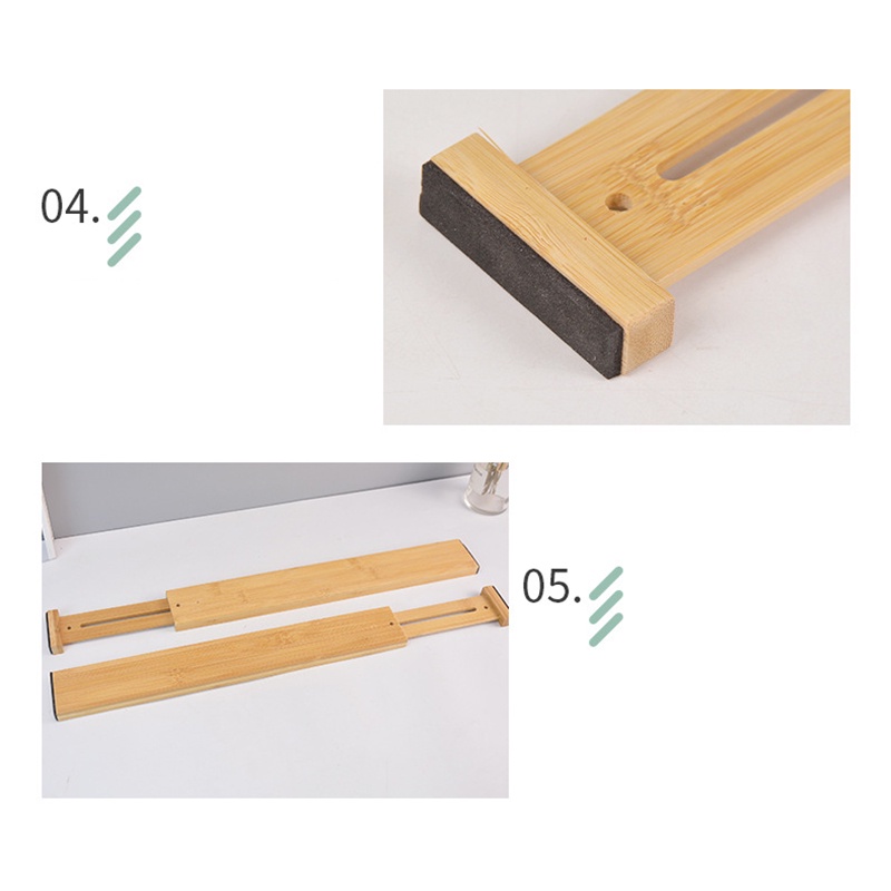 Thanh chia ngăn tủ, thanh GỖ chia ngăn kéo đa năng gỗ dày dẻo và cứng cáp ADD301