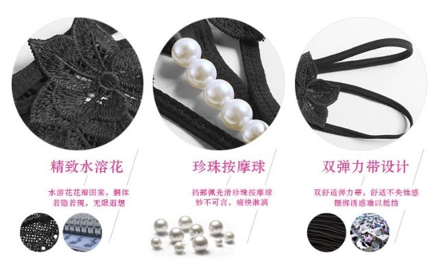 Quần lót lọt khe đính cườm siêu sexy Ngoc Diep Shop Mã Q47 Đen | BigBuy360 - bigbuy360.vn