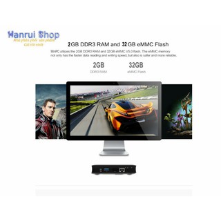 PC mini intel Z8350 tích hợp Window 10