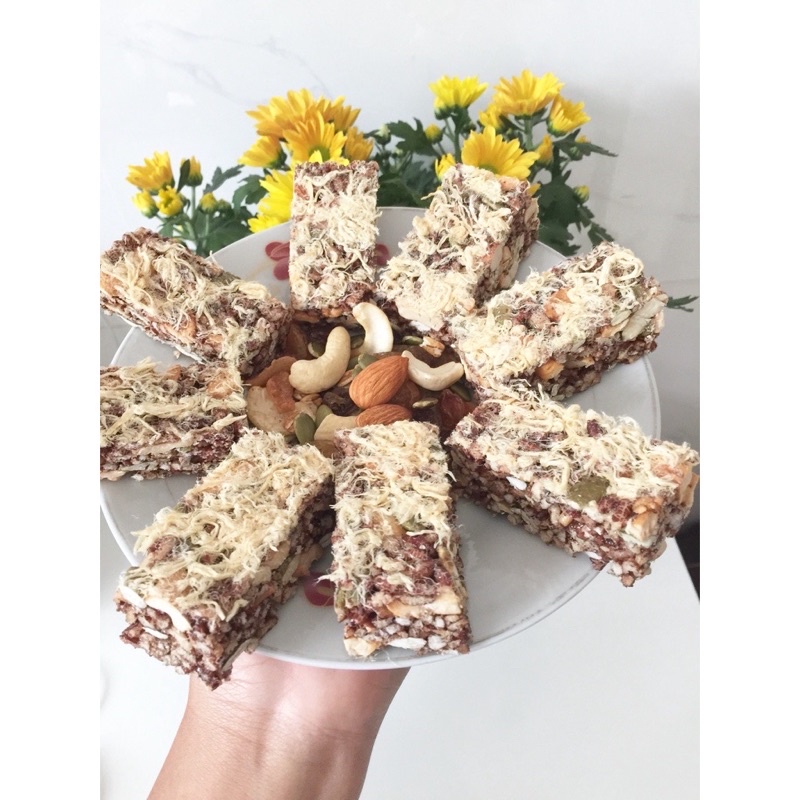 Thanh Gạo Lứt mix Hạt Dinh Dưỡng Granola - Chà Bông Ăn kiêng giảm cân