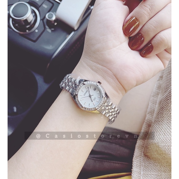Đồng hồ nữ chính hãng CITIZEN EU6060-55D – NỮ – QUARTZ (PIN) – DÂY KIM LOẠI