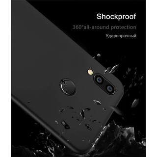 Ốp lưng silicon màu đen Huawei Nova 3e, P20 lite, Nova 3i