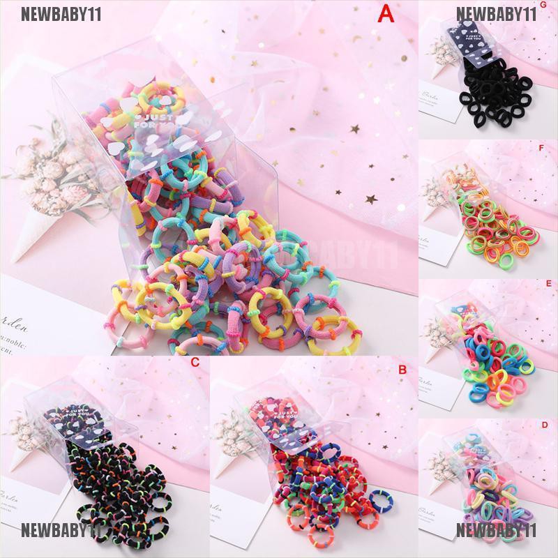 [NEWBABY11] 50 Dây Buộc Tóc Cao Su Đàn Hồi Dễ Thương Cho Bé Gái