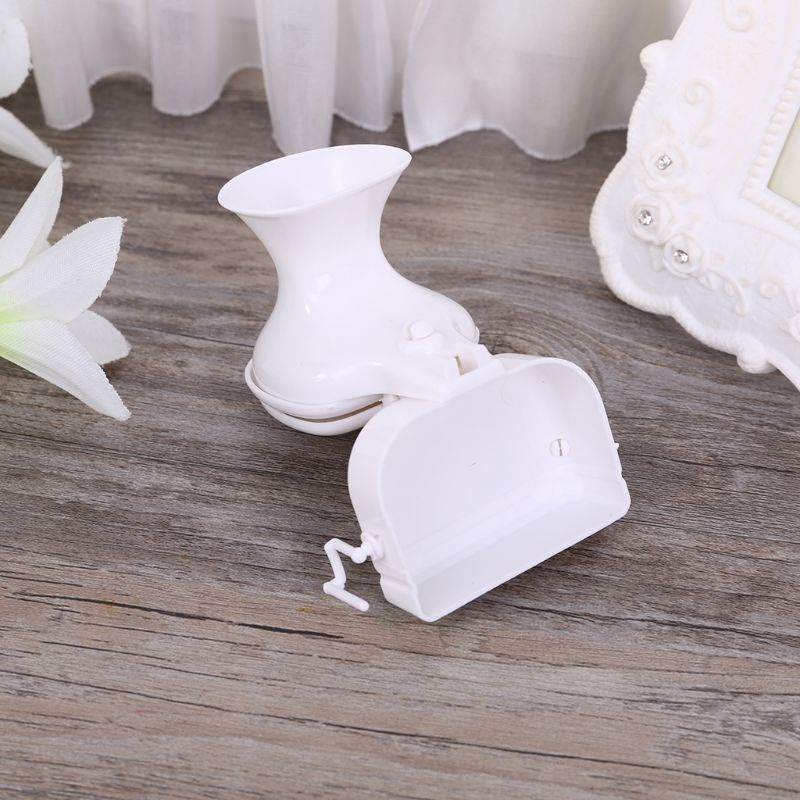 Mô Hình Toilet Trắng Phong Cách Vintage Trang Trí Nhà Búp Bê