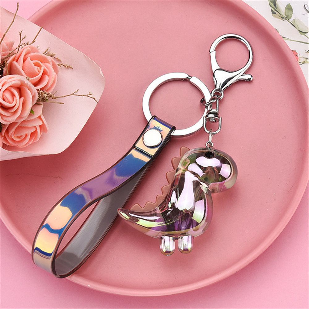 Móc Chìa Khóa Hình Khủng Long Bằng Acrylic Nhiều Màu Sắc Dễ Thương