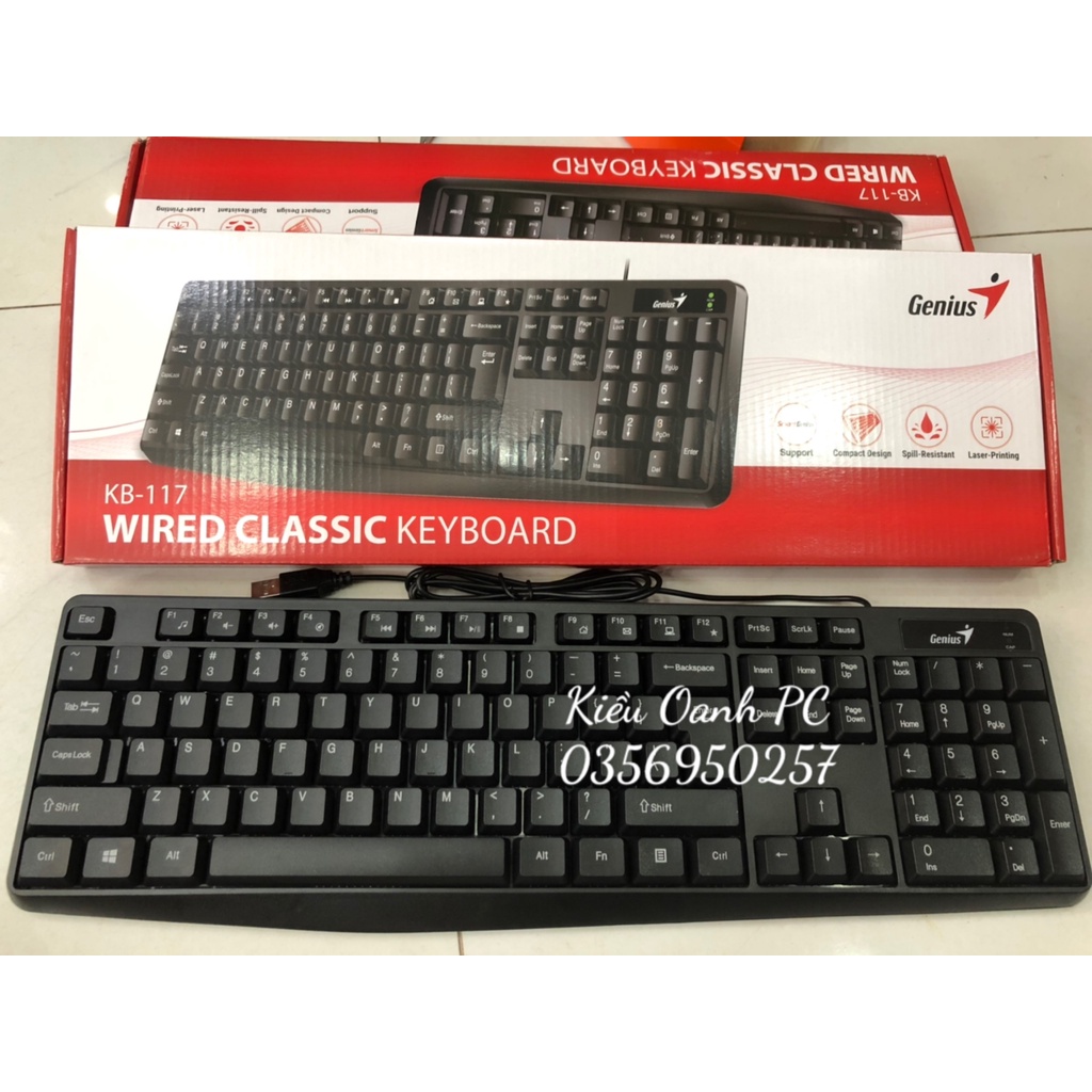 Combo Phím Chuột genius KB101_ Bảo hành 12 tháng