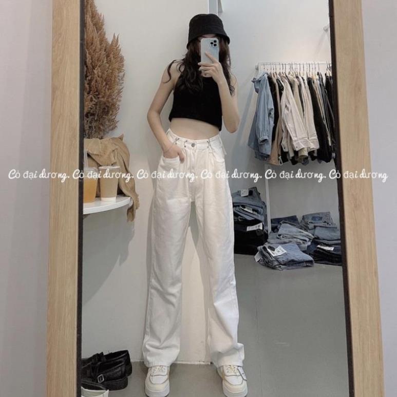Sale quần jean cạp chun 2 túi lên dáng siêu hack chân màu cực đẹp giá rẻ nhất shopee