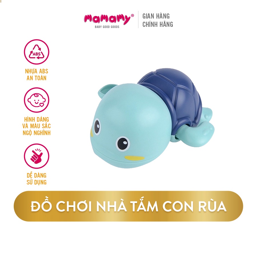 [Quà tặng] Đồ chơi nhà tắm hình rùa bơi chạy bằng cót dưới nước cho bé Mamamy (giao ngẫu nhiên)