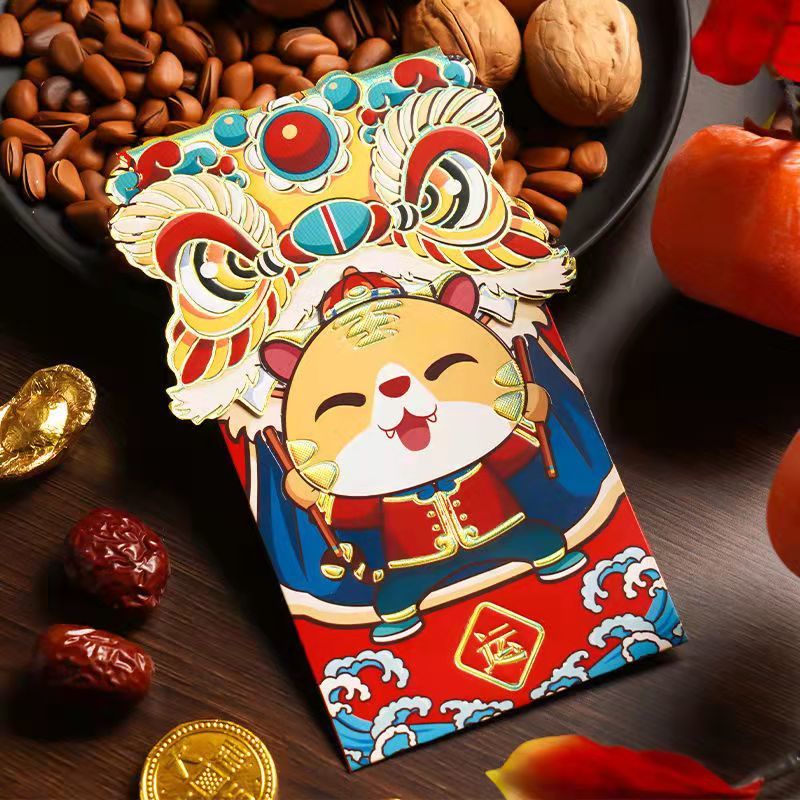 🧧2024 Set bao lì xì năm mới họa tiết hổ hoạt hình thiết kế sáng tạo cho bé