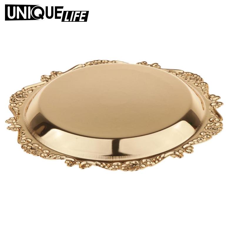 Khay Đựng Đĩa Vàng Cho Đám Cưới / Tiệc Tối 10cm / 4 "