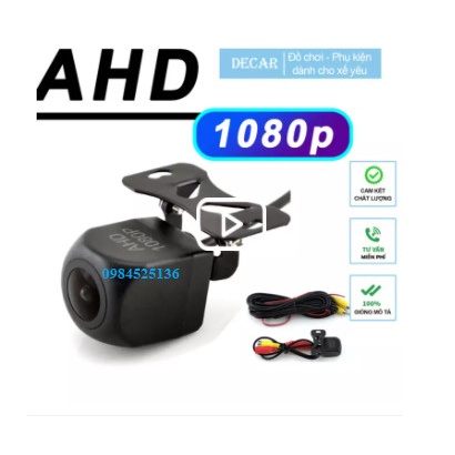 Camera lùi AHD 1080P độ nét cao dùng cho màn hình ô tô androi Camera chip: AHD/Sony - Góc quay rộng: 170 độ, dây 15m. | BigBuy360 - bigbuy360.vn