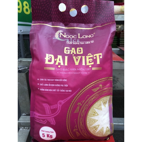 Gạo thơm thượng hạng Đại Việt 5kg - ST24 - Đặc sản gạo hữu cơ Sóc Trăng