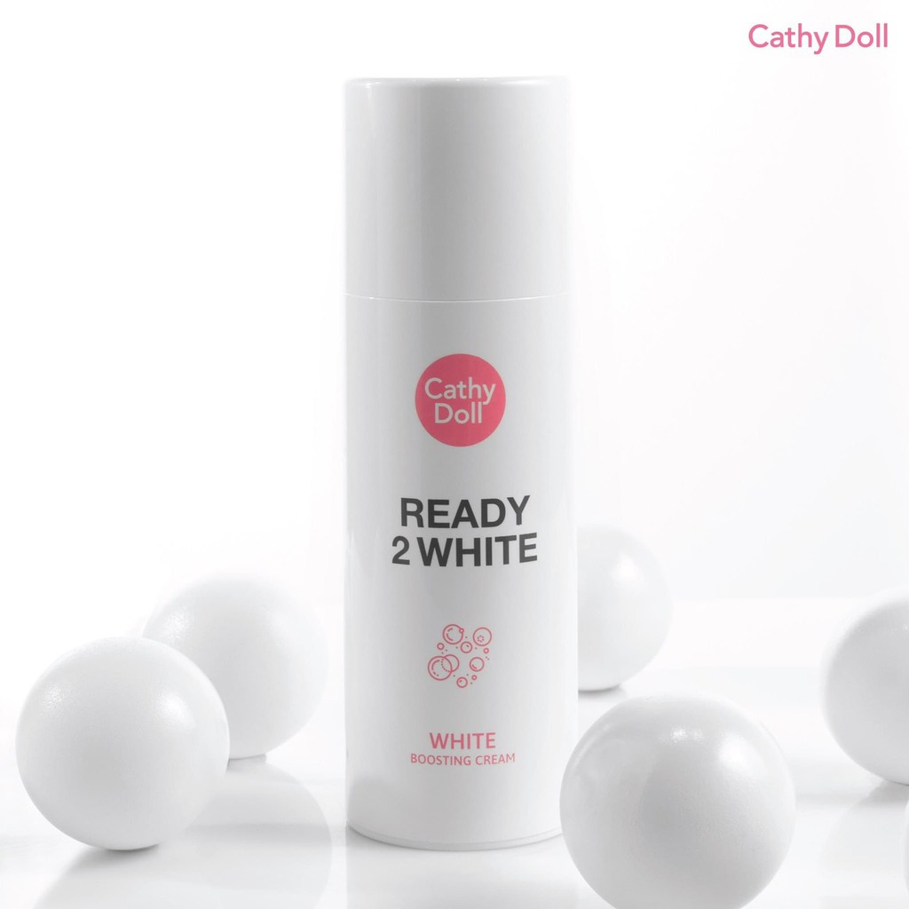 Kem dưỡng  dưỡng trắng, căng bóng da mặt Cathy Doll Ready 2 White Boosting Cream – 75ml