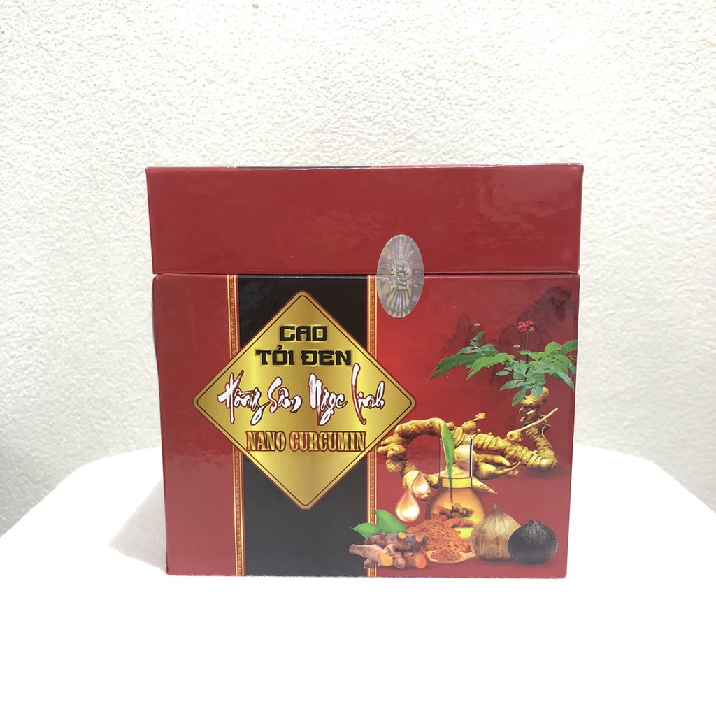 CAO TỎI ĐEN HỒNG SÂM NGỌC LINH NANO CURCUMIN Tăng khả năng miễn dich, bồi bổ phục hồi sức khỏe. Hộp 500ml