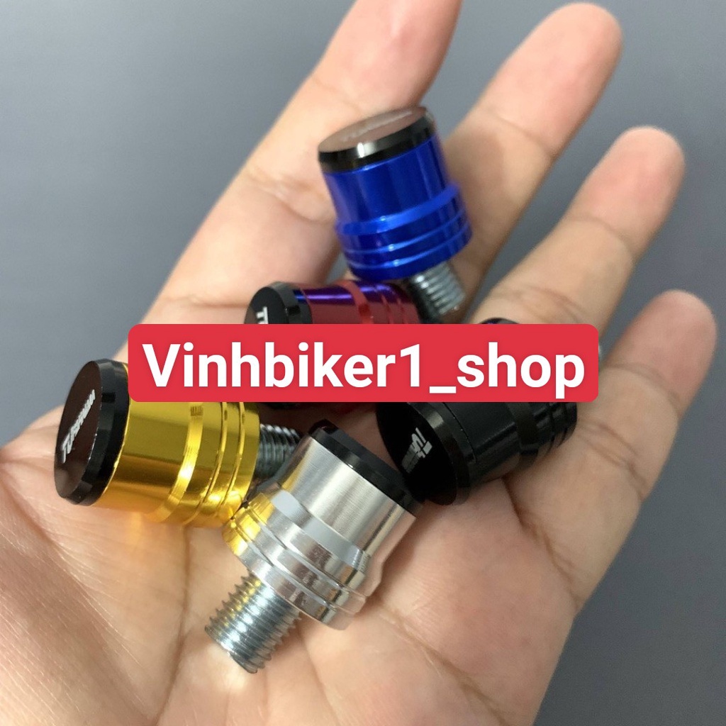 Ốc Chân Gương Xe Máy Nhôm CNC Bền Màu (Giá 1 Ốc)