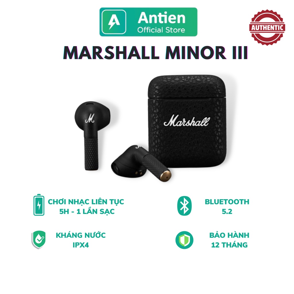 Tai nghe bluetooth Marshall Minor III - Hàng chính hãng