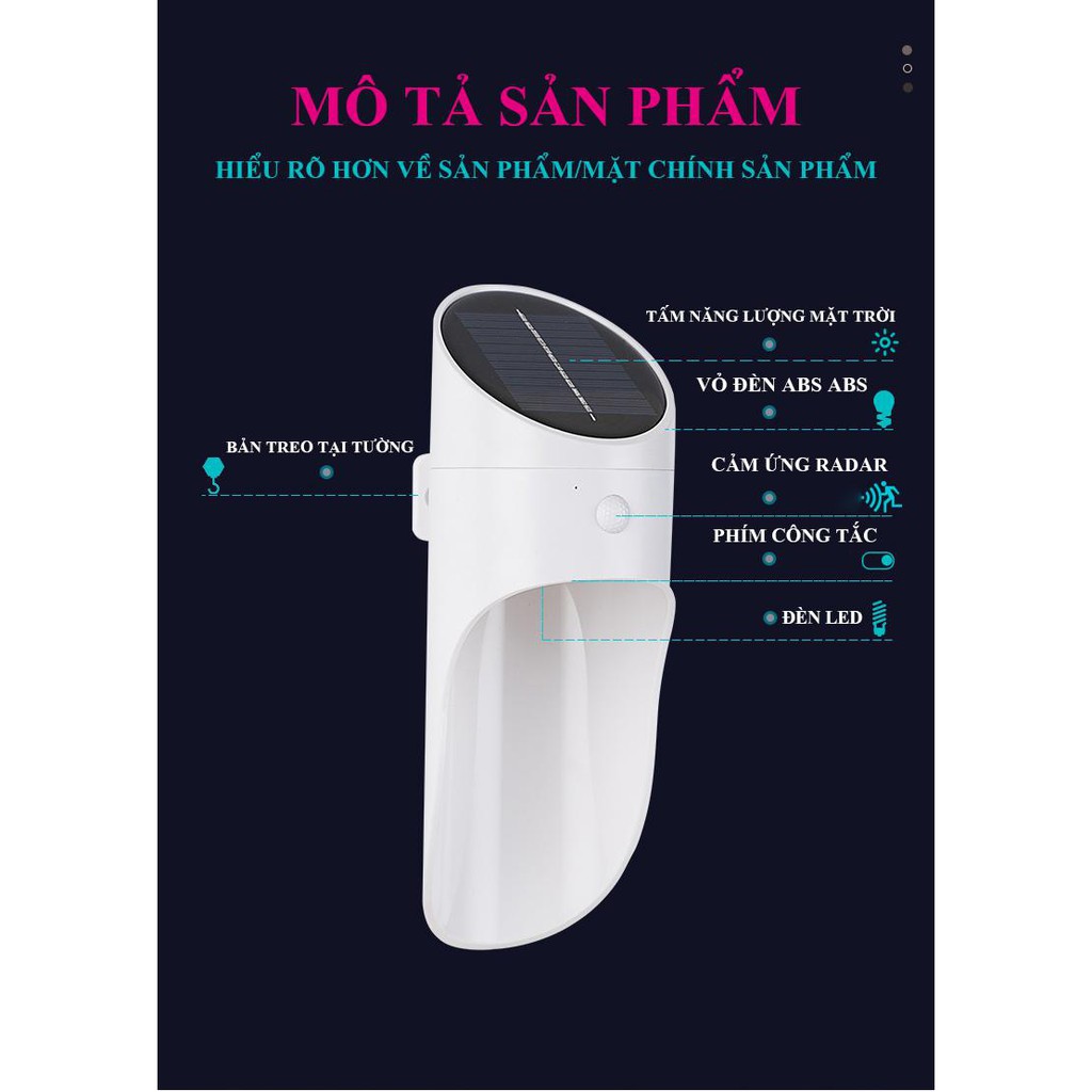 Đèn LED cảm ứng sử dụng năng lượng mặt trời không tốn điện