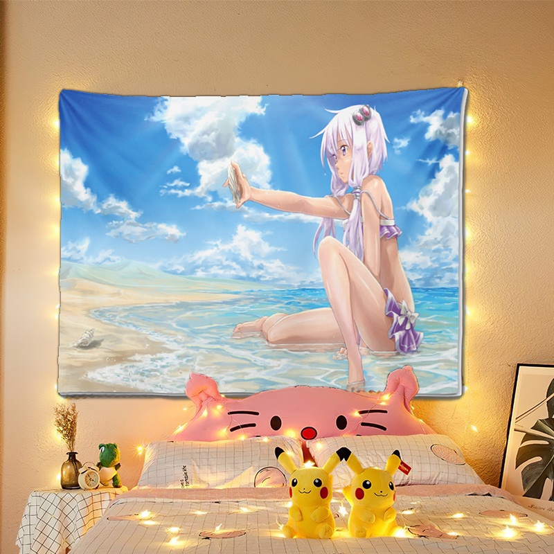 Tranh anime trang trí phòng-Tặng kèm bộ đèn led và móc treo-miễn phí vận chuyển với gói freeship extra.Oder là có ngay.