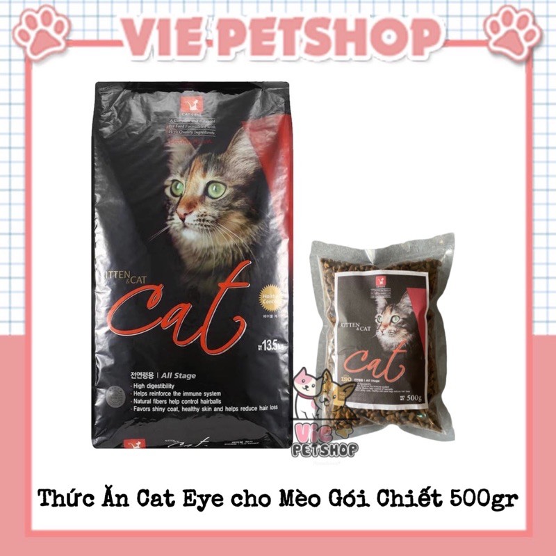 Thức Ăn cho Mèo CAT'S EYE Túi Zip 500g | Vie PETSHOP