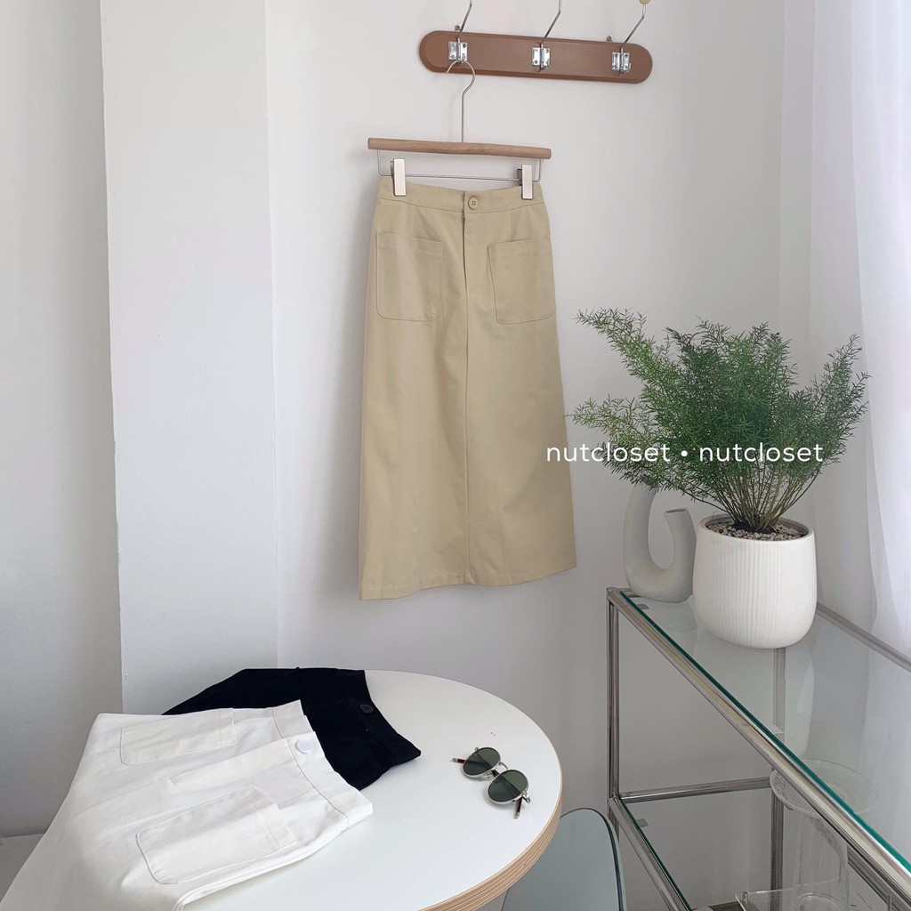 Chân váy dáng dài 2 túi _ CV0036 | BigBuy360 - bigbuy360.vn
