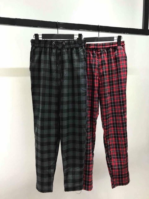 Quần caro pants - hình thật