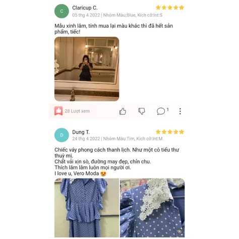 Thanh lý váy Vero moda size S new tag