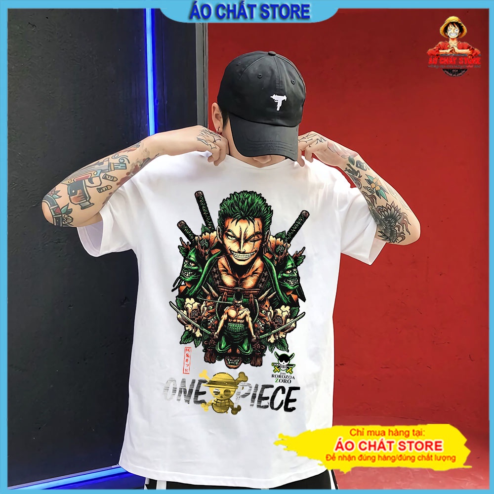 Áo thun tay lỡ form rộng hình Luffy | Áo One Piece tay lỡ unisex đẹp AC7