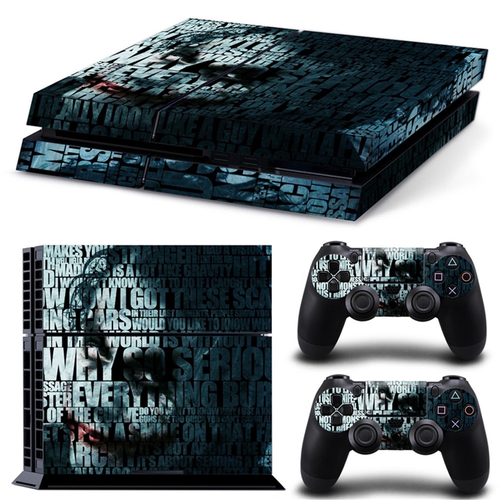 Decal dán trang trí bảo vệ máy chơi game PS4 hình gã hề Joker